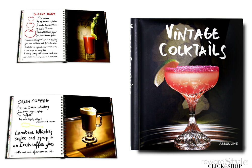 Assouline coffee table book on cocktails